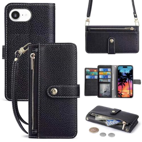 Vokpok�Ή� iPhone 16e �P�[�X �蒠�^ �V�����_�[ ���̓}���`�J�[�h���[ �X�^���h�@�\ �ϏՌ� �S�ʕی� �A�C�t�H�� 16e ���z�^�P�[�X ���|�� �΂߂��� ��񂩂��A�|���X�g���b�v�t�� �i���������\�j ������� ���p�� �W�b�p�[���K����