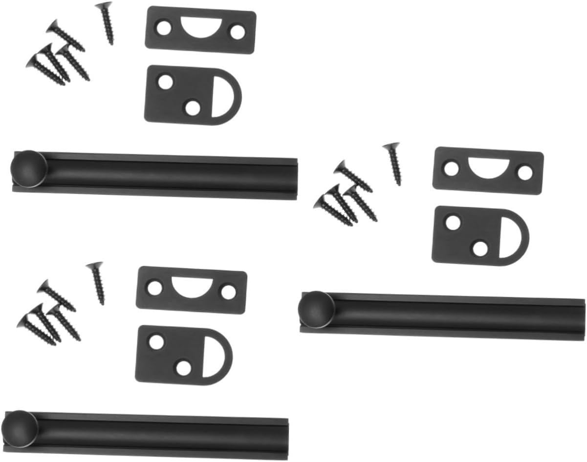 DOITOOL 3pcs 4 Copper Safety Door Bolts Door Bolts Latches Anti- Lock Buckle Pure