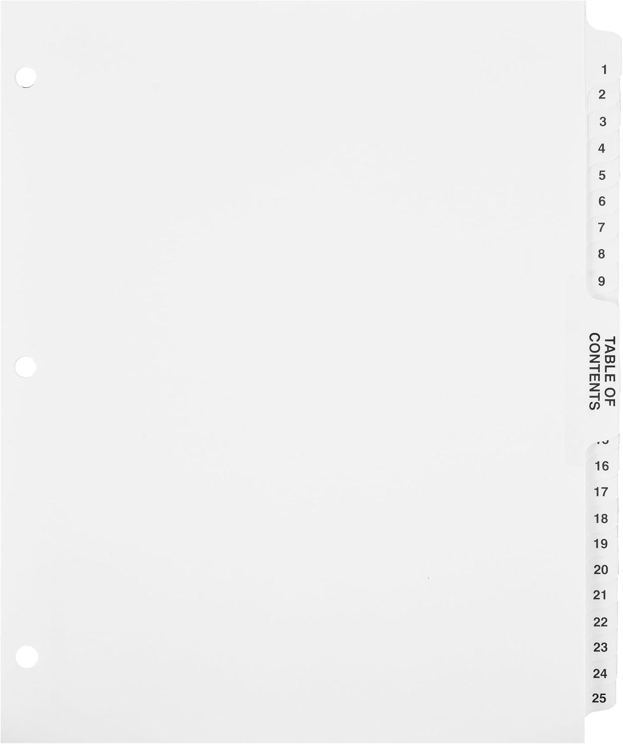 Exhibitindexes® Numbered Dividers 1-100 Punched - AVE Style Bold Tabs - Side Collated Exhibit Tabs - Made in The USA | Letter Size - 1-100 - Sets