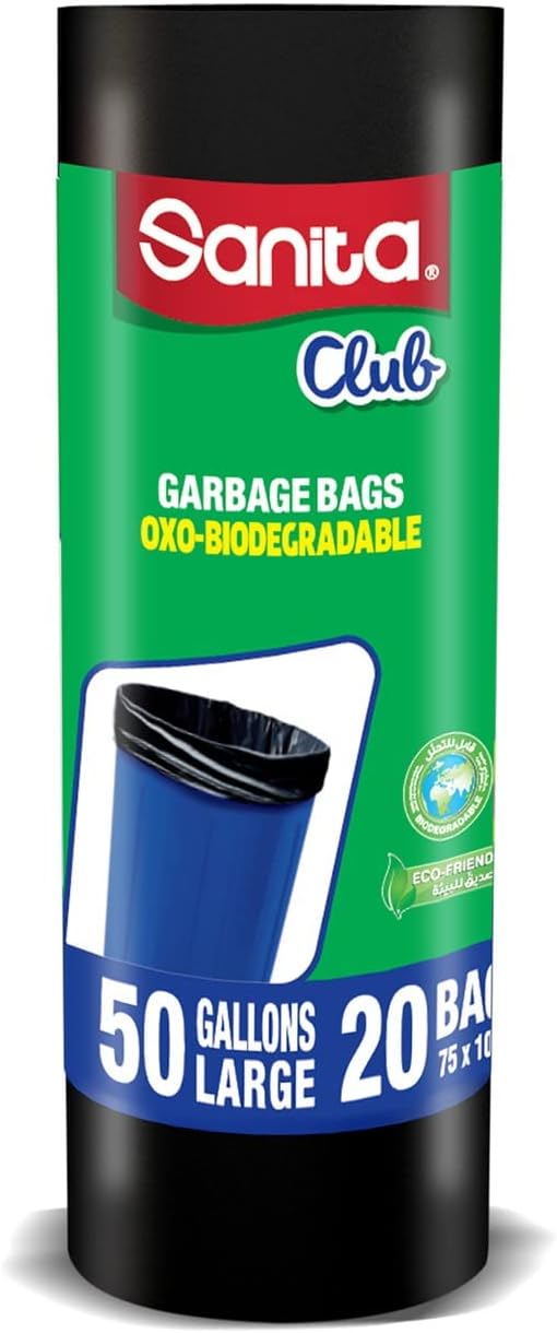 Garbage Bags Biodegradable 50 Gallons Large Size 75 x 103cm 20pcs