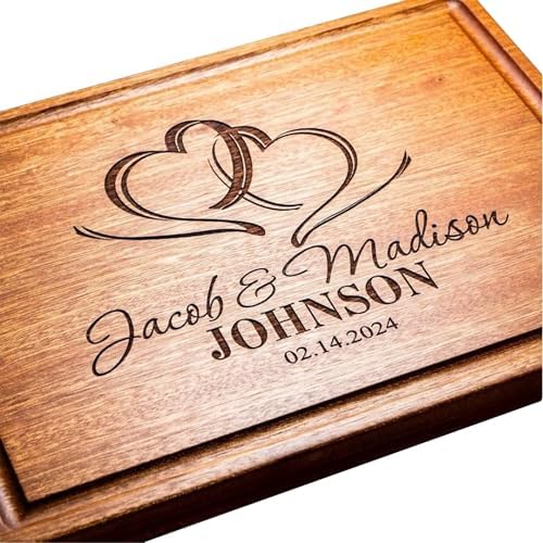 Personalized Cutting Board, Custom Wedding, Anniversary or Housew...