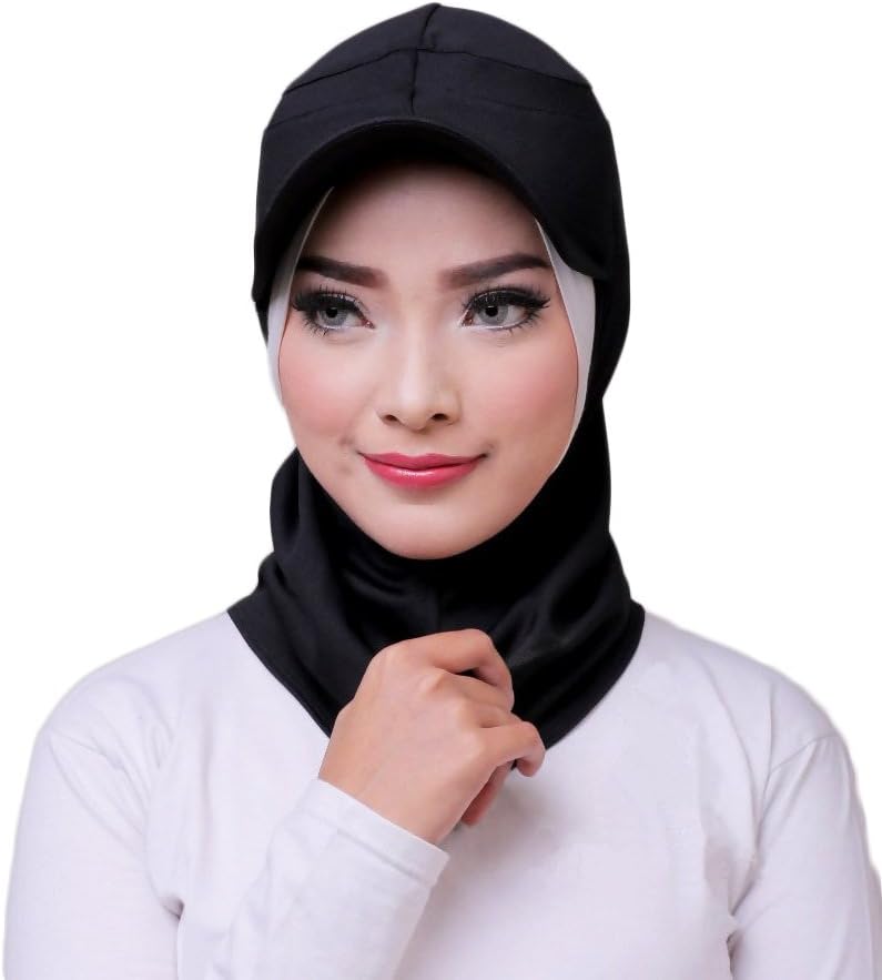 ATTIQA - Hijab sport for muslim girls and women I instant scarf cap sport wear suit fitness islamic accessories – Dri-FIT I Black