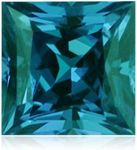 Instagem Lab Created Alexandrite Square Princess Cut Shape AAA Quality from 2MM-10MM