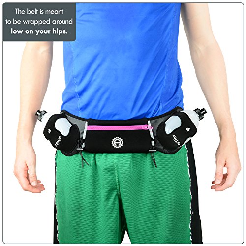 Hydration Belt For Running - Includes Accessories And Two 10-Ounce Bpa-Free And Leak-Proof Water Bottles : A Bounce-Free & Lightweight Fuel Gear (Crayola Pink, Medium) #TOP4