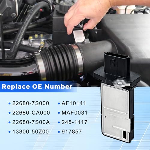 image for RLP Mass Air Flow Sensor Meter MAF Compatible with Nissan 350Z 370Z Al