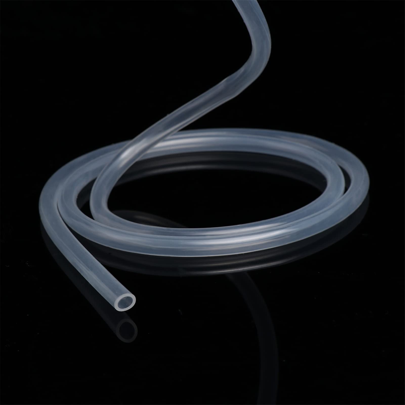 Lnanqing-Manguera de Silicona 3 / 5m Cubierta de Calidad de Alimentos Silicona Caucho OD 1 2 3 4 5 6 7 8 9 10 11 12 14 16 18 25 32 32 50 mm Tubo de Silicona Transparente Flexible, Flexible de Goma