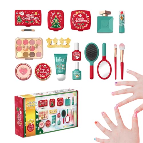 Hogvinnatil Maquillaje De Juguete para Niños Pequeños,Kit De Maquillaje Falso para Niños | Juegos De rol para Hija Nieta Nieta