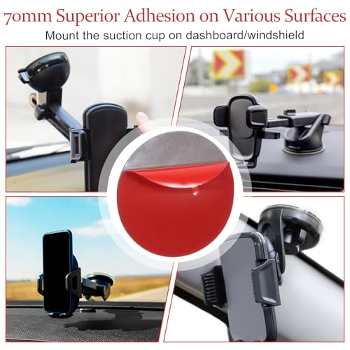 Bruislard Doppelseitige Klebepads Doppelseitig Extra Stark Wasserfeste Montagepads Automontage-Klebepad-Ersatz für Zuhause Büro Auto, Doppelseitige Klebepads Rund 4 Stück