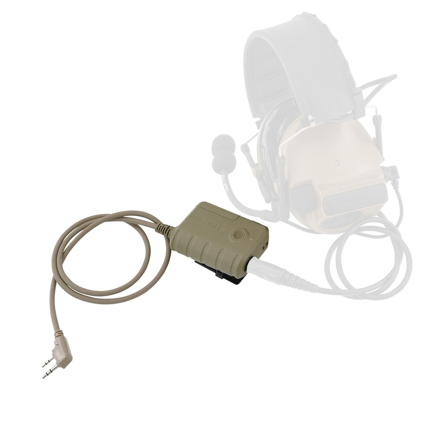 Amazon | TACGZGJSM タクティカルヘッドセット延長ケーブル PTT 