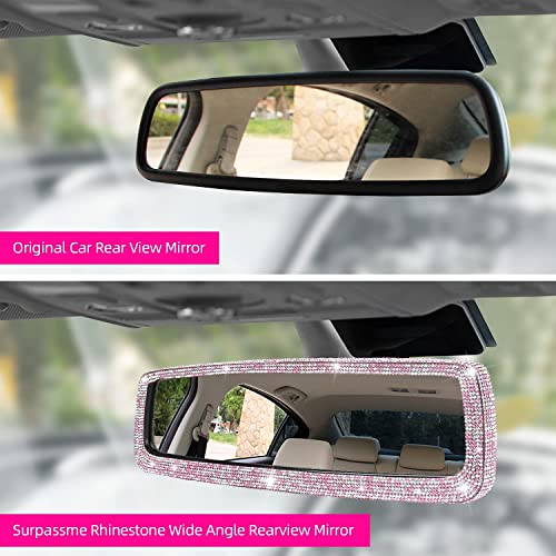 Surpassme MTRM069PK Bling Car Rear View Mirrors thumb #2