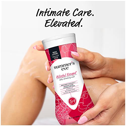Summer’s Eve Blissful Escape Daily Refreshing All Over Feminine Body Wash, Removes Odor, Ph Balanced, 15 Fl Oz, 3 Pack #TOP5