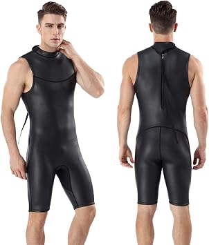 Triathlon Wetsuit All Skin 2mm Short Sleeve Diving Suit Full Suit Surf Suit Black