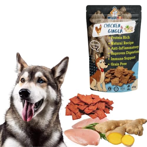 Image of Chicken & Ginger Treat for Dog | Mega Pack | Protein Rich | Anti-Inflammatory | Crunchy Healthy Snacks | (45Grm)