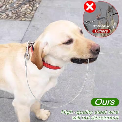 2 Pack Chew Proof Dog Leash Extension Rope, 24\" Short Dog Leash Extender for Training, Non Chewable Dog Leash Extender Suitable for Small Medium Large Dogs - Thumbnail 4