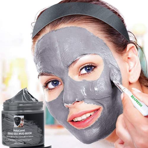 Holyland Biology Dead Sea Mud Mask- Revive Your Skin And Nourish Your Soul With Our Luxurious Dead Sea Mud Mask For Face & Body- Best For Psoriasis Eczema Healing Acne Deep Pore Cleansing, Blackhead, Whitehead, Hydrating Face, Anti-Aging- For Women & Men- 8.8 Oz. #TOP1