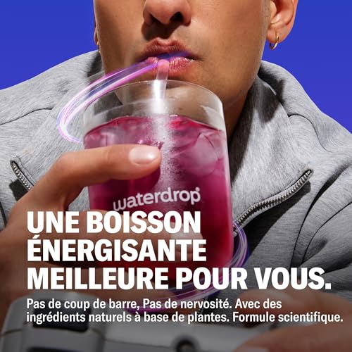 waterdrop® Coffret Microenergy Blue Vanilla Boost - Boisson Énergisante Sans Sucre, Boisson Gazeuse avec Myrtille Vanille, 36 Cubes Effervescents avec 90 mg de Caféine Naturelle, Vitamines B et C – vue 4