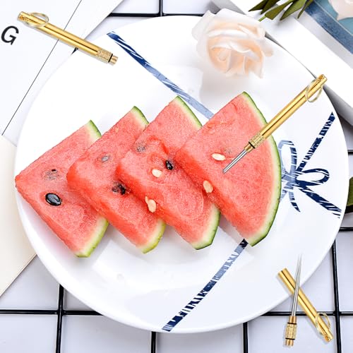 Image of 5 Pcs Portable Toothpicks with Key Ring Metal Titanium | Multifunctional, For Outdoor Picnic and Camping