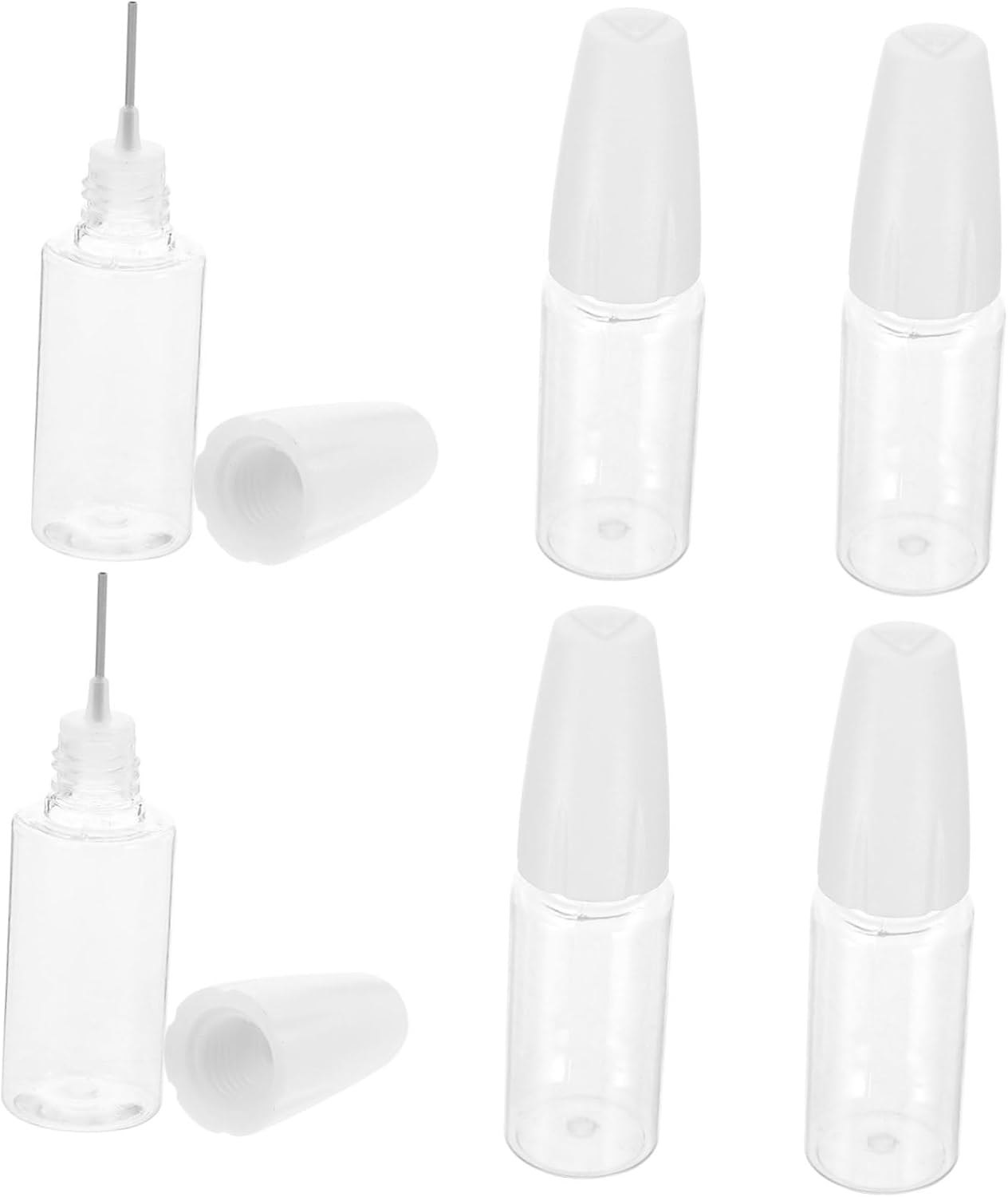 MERRYHAPY 6pcs Pet Bottles Applicator for Precise Liquid Dispensing and Leakproof Design