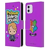 Head Case Designs Officially Licensed Harry Potter Gilderoy Lockhart Deathly Hallows XLV Leather Book Wallet Case Cover Compatible with Apple iPhone 11