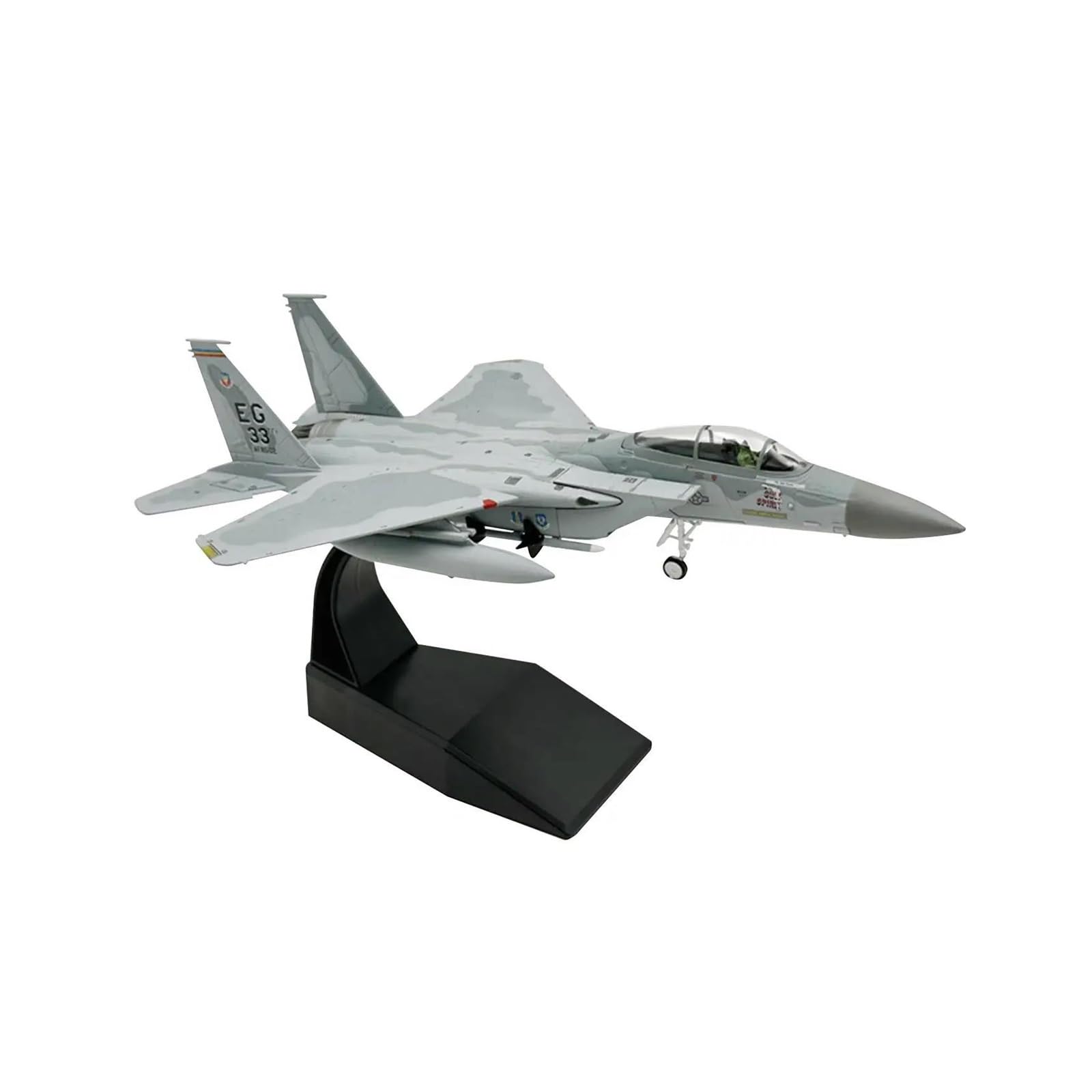 Modelo de avión para decoración del hogar y oficina caza militar de metal escala 1/100