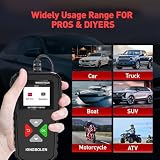 KINGBOLEN BM550 PLUS AUTO Tester akumulatorów 6V 12V 24V z wyświetlaczem LED, 100-2000 CCA 2-200Ah Samochodowy tester alternatorów Cyfrowy analizator akumulatorów do samochodu/ciężarówki/motocykla/ATV