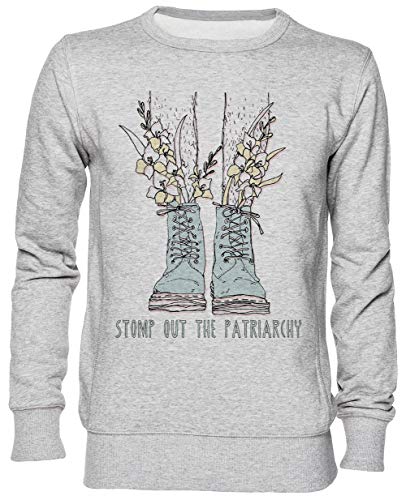 Sweat-shirt féministe gris jersey unisexe taille L pour résoudre vos problèmes de style quotidien