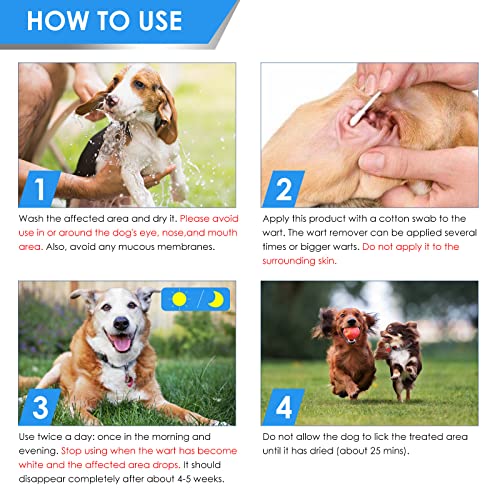 Dog Wart Remover, Natural Dog Skin Tag Remover, Repidly Eliminates Skin