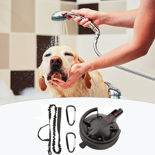 Corde amarrage bain chien ABS fixe ventouse douche usage interieur modifiable - 3
