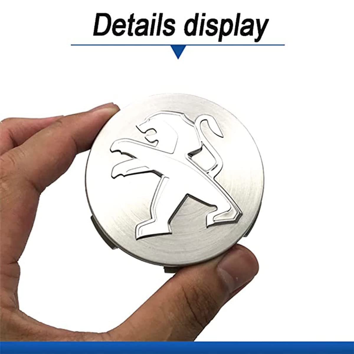 4 Pièces Auto Cache Moyeux, Pour Peugeot 208 2008 308 3008 4008 508 5008 405 307 505 406 1007 4007 60mm Centre De Jante Capuchons Moyeu Roue Bouchon Enjoliveur Voiture Accessoires Décoration