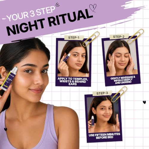 Image of Deep Sleep Roll-On - Calming Aroma for Restful Nights & Relaxation | Sleeping Aid Helps Improve Sleep with Lavender, Chamomile, Sandalwood, Coconut & Sesame Oils | 100% Natural Essential Oils, 10 ml (Pack of 1)
