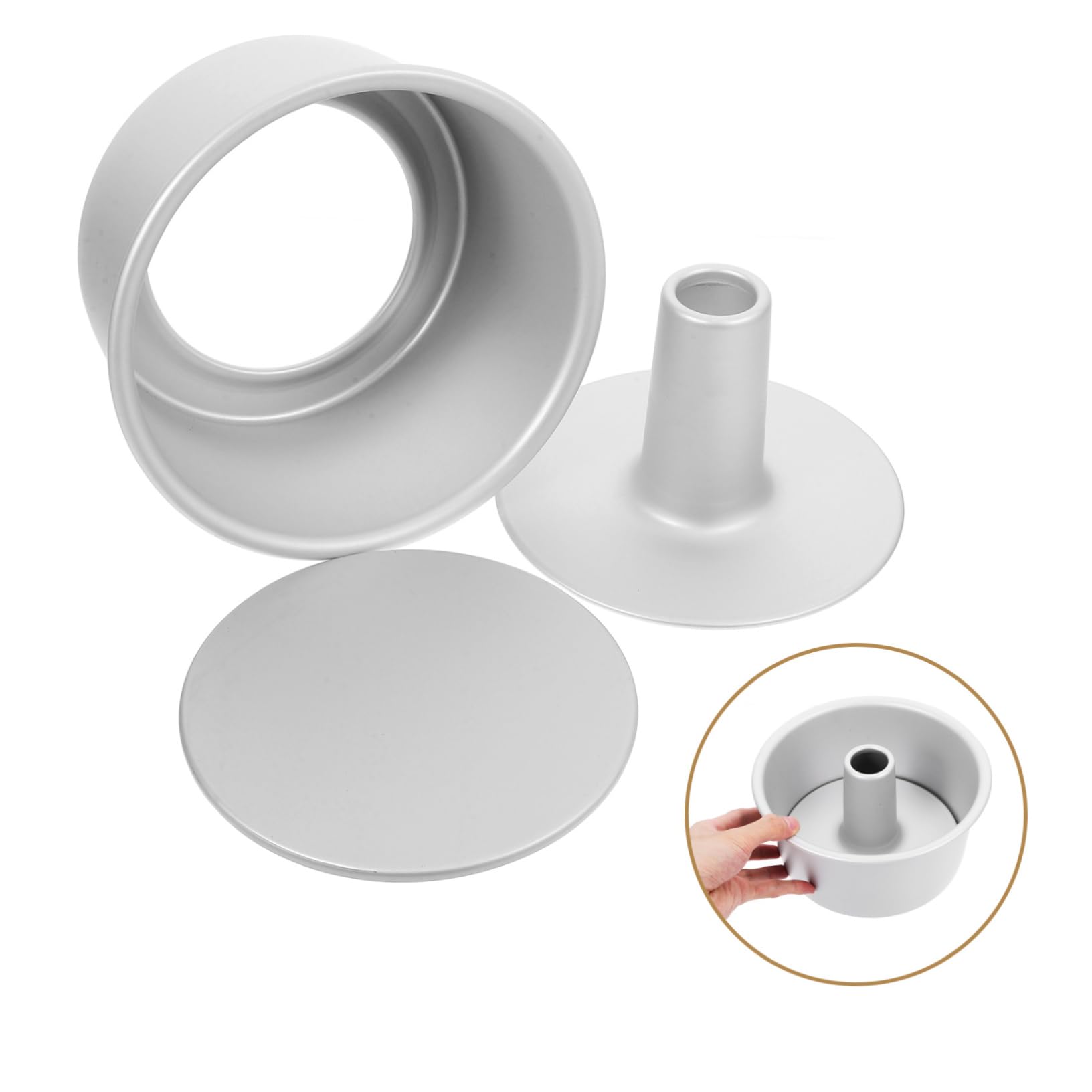 PRETYZOOM 3 Juegos Molde De Torta Moldes Para Pasteles De Metal Molde Redondo Para Pastel Molde Para Pasteles Molde Para Tarta De Queso Molde De Pastel De Metal Aleación De Aluminio
