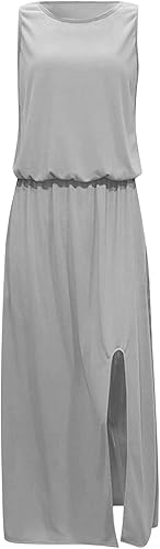 Miniatura 2 de Vestidos de otoño para mujer, casual, a la moda, sexy, sexy, sin espalda, sin mangas, vestido largo, S-3XL