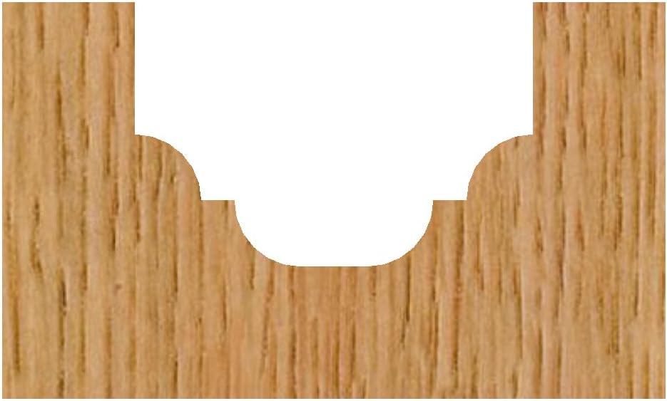 Whiteside Router Bits 3725 Classical Round Bottom Bit with 1/8-Inch Radius, 3/4-Inch Large Diameter 1/2-Inch Cutting Length