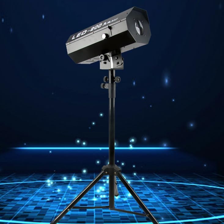 Spot LED contrôle manuel 200W avec trépied de scène pour animation disco
