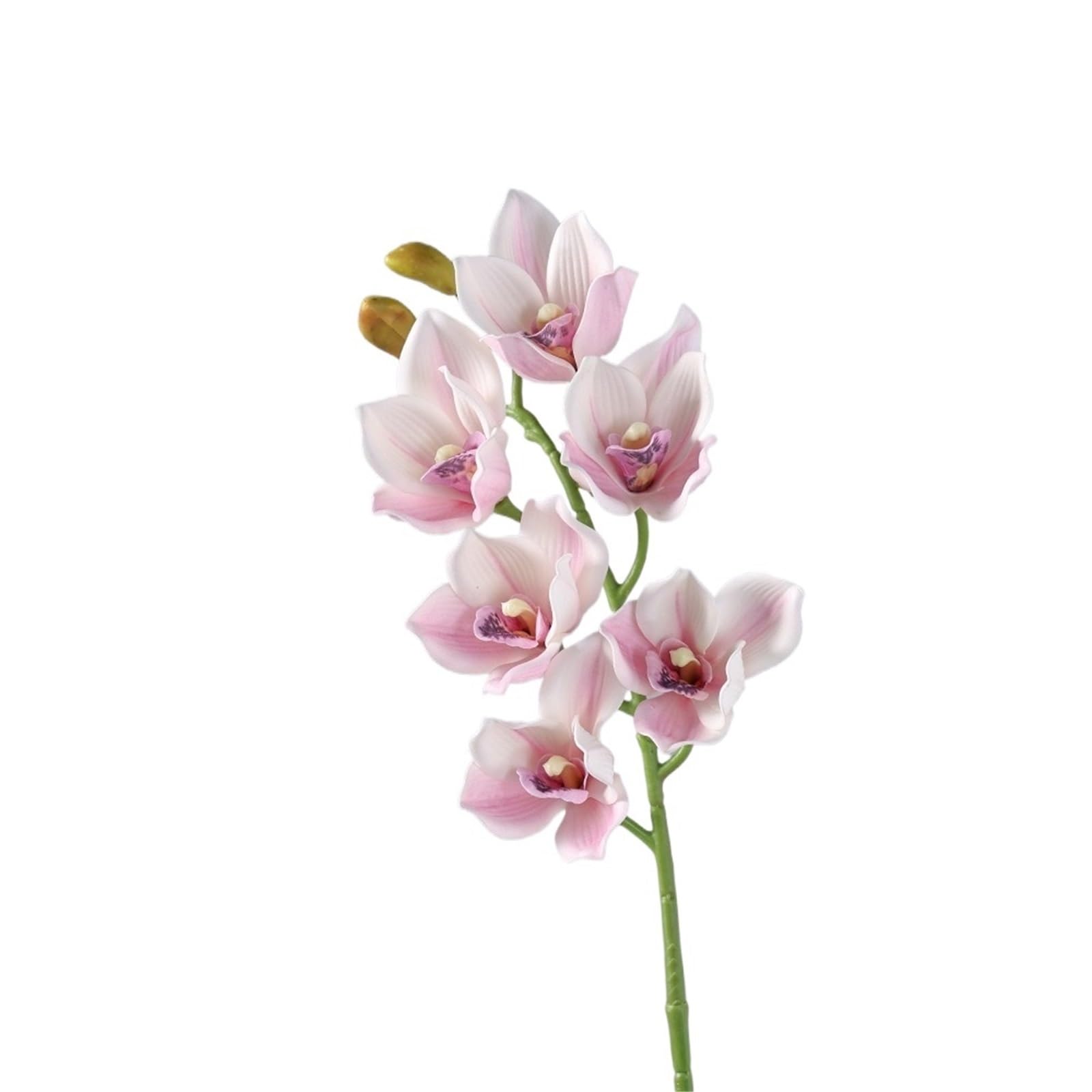 LSYHHXC Artificial Orchid 6 Heads Artificial Papilio Orchid Vivid Colors Bendable Stems Simulation Phalaenopsis Real Touch Lifelike
