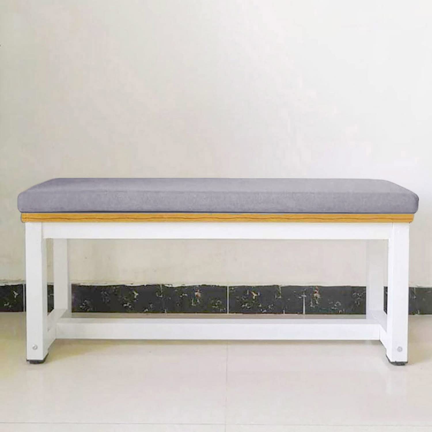 Cuscino spesso per panca da pranzo a 2/3 posti, per interni ed esterni, 100/120 cm, cuscino di ricambio per dondolo da giardino grigio (100 x 40 x 5 cm)