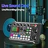 DJ Controllers, F998 Multifunctional Tuning Sound Card Microphone Mixer Kit Aud-io Recording Mixer Aud-io Mixing Console Amplifier for Phone PC(Sound card Only) #2