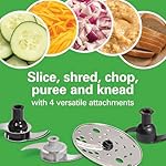 Hamilton Beach Stack & Snap Food Processor and Vegetable Chopper, Stainless Steel Blades, 14 Cup + 4-Cup Mini Bowls, 3-Speed 500 Watt Motor, Black (70585) - Image 5