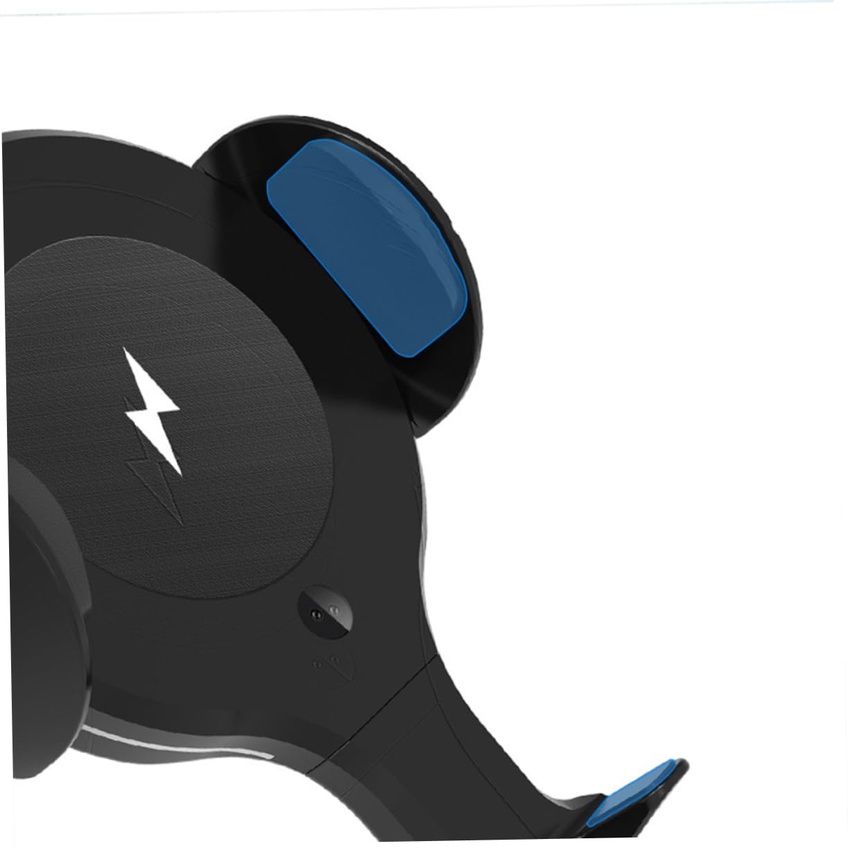 OSALADI Caricatore per Macchina Wireless 10w Supporto Telescopico per Telefono Nero in Abs e Pom, Porta Telefono Caricatore per Auto per Cruscotto e Bocchette D'aria