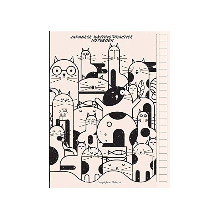 Buy Japanese Writing Practice NoteBook Kawaii Cat Themed Genkouyoushi