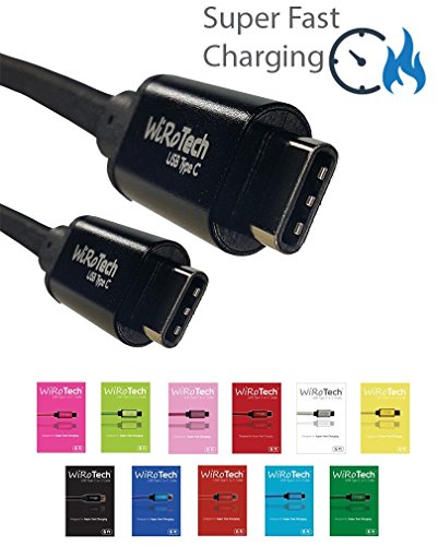 Wirotech Usb C Cable, Black Usb-C To Usb-C Fast Charging Cable (1 Foot, Black) #TOP1