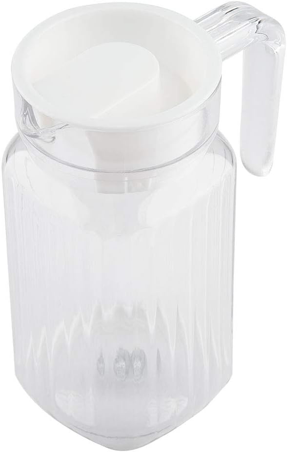Haofy Acrylic Pitcher, Small Plastic Pitcher Juices Pitcher, Transparent Water Jugs Broken Beverage Jugs, Storing Milk Juices Tea Lemonade, with Lid and Handle(500ML) - Image 9
