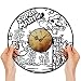 Exquisite Mario (Wasser) Vinyl-Uhr | Metall-Zifferblatt | Prime Verpackung | von Jean-Francois Bensetti