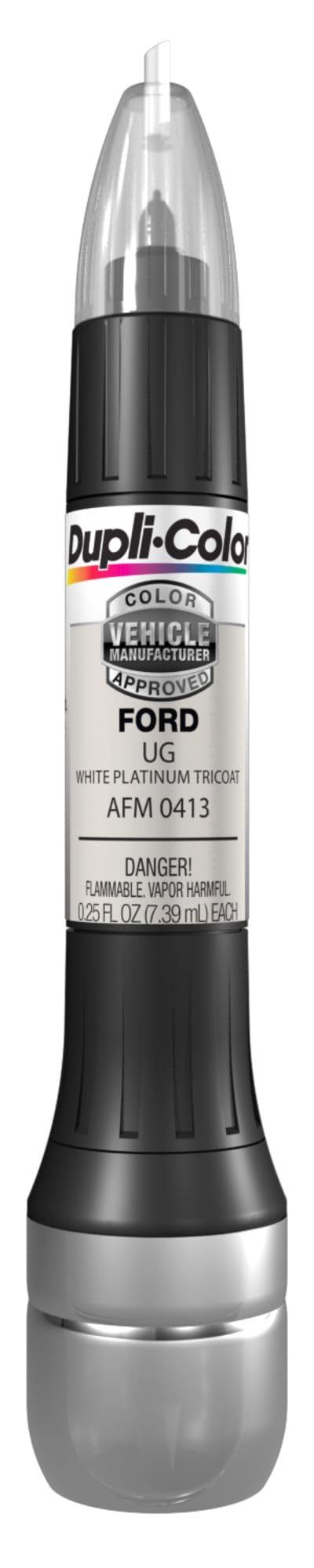 Dupli-Color Scratch Fix All-in-1 Touch Up Paint, Gloss, White Platinum Tricoat, .50 fl. oz.