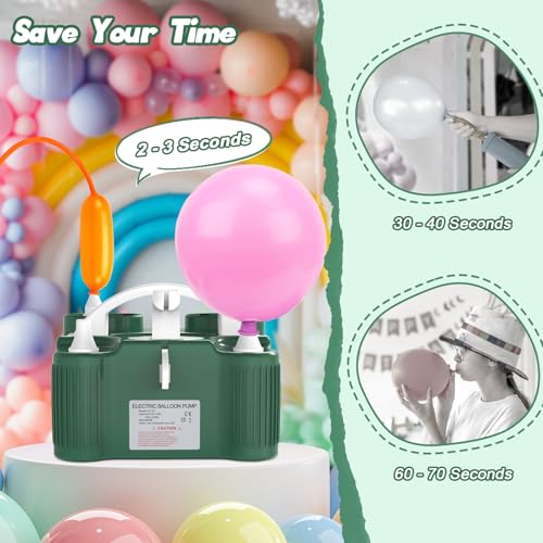 Image of chamvis Balloon Pump Electric, Balloon Air Pump Inflate Pump for Balloons: Blower Machine for Fast and Easy Filling Balloons