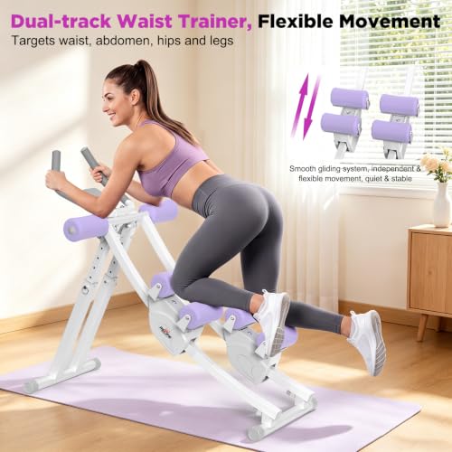 Image of RELIFE REBUILD YOUR LIFE Dual Track Ab Machine, Exercise Equipment