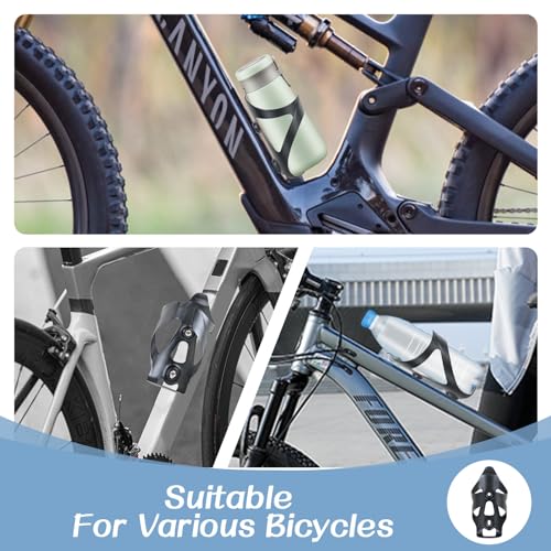 ROADNADO 2 Pack Carbon Bike Bottle Cages Ultralight only 22g Water Bottle Holder Carbon Fiber Bicycle Drink Holder Durable Cup Holder for Road Bike Mountain Bike for 72-74 mm Bottle (Classic Matte) - Image 7