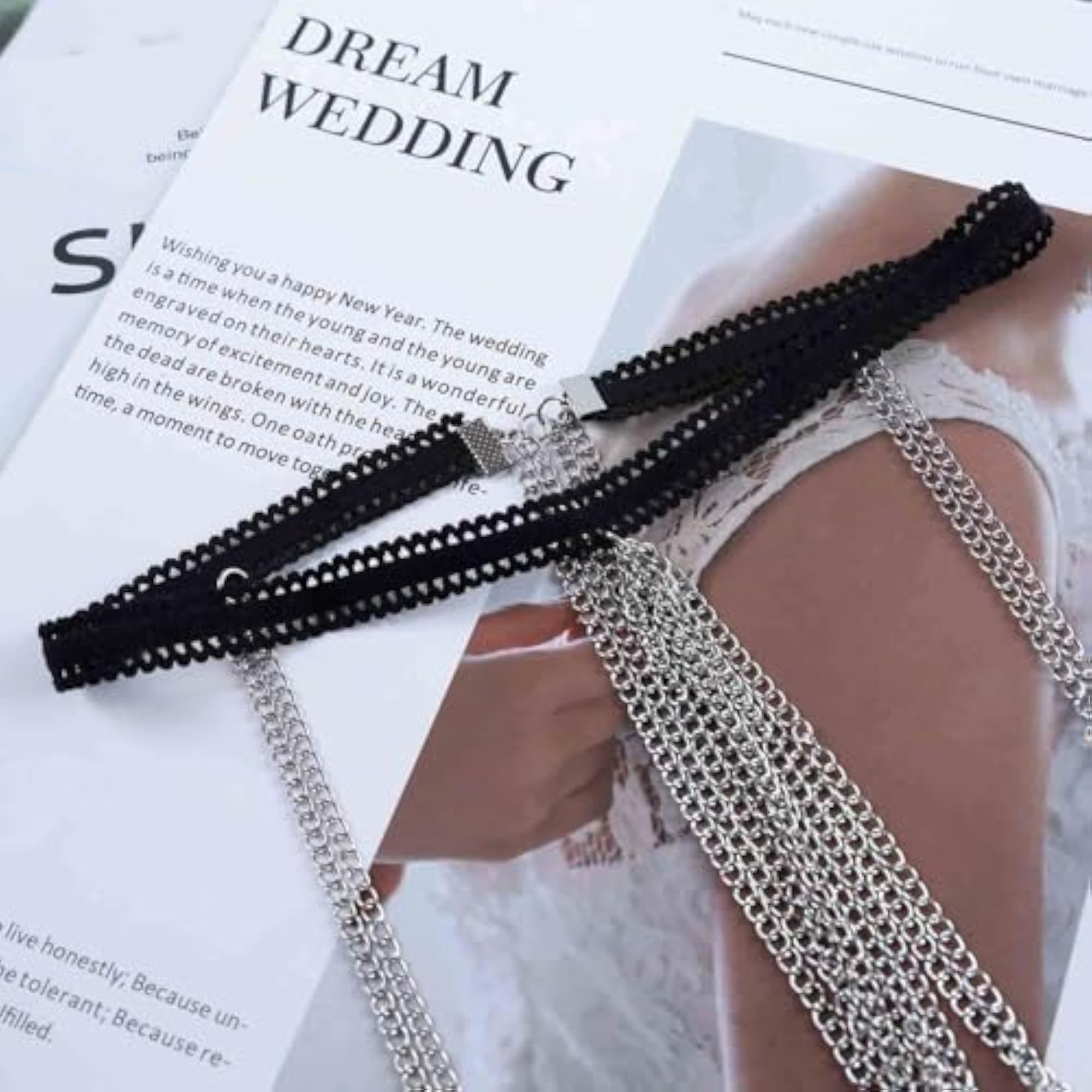 Luxury Vintage Layered Pearl Thigh Chain, Gold Tassel