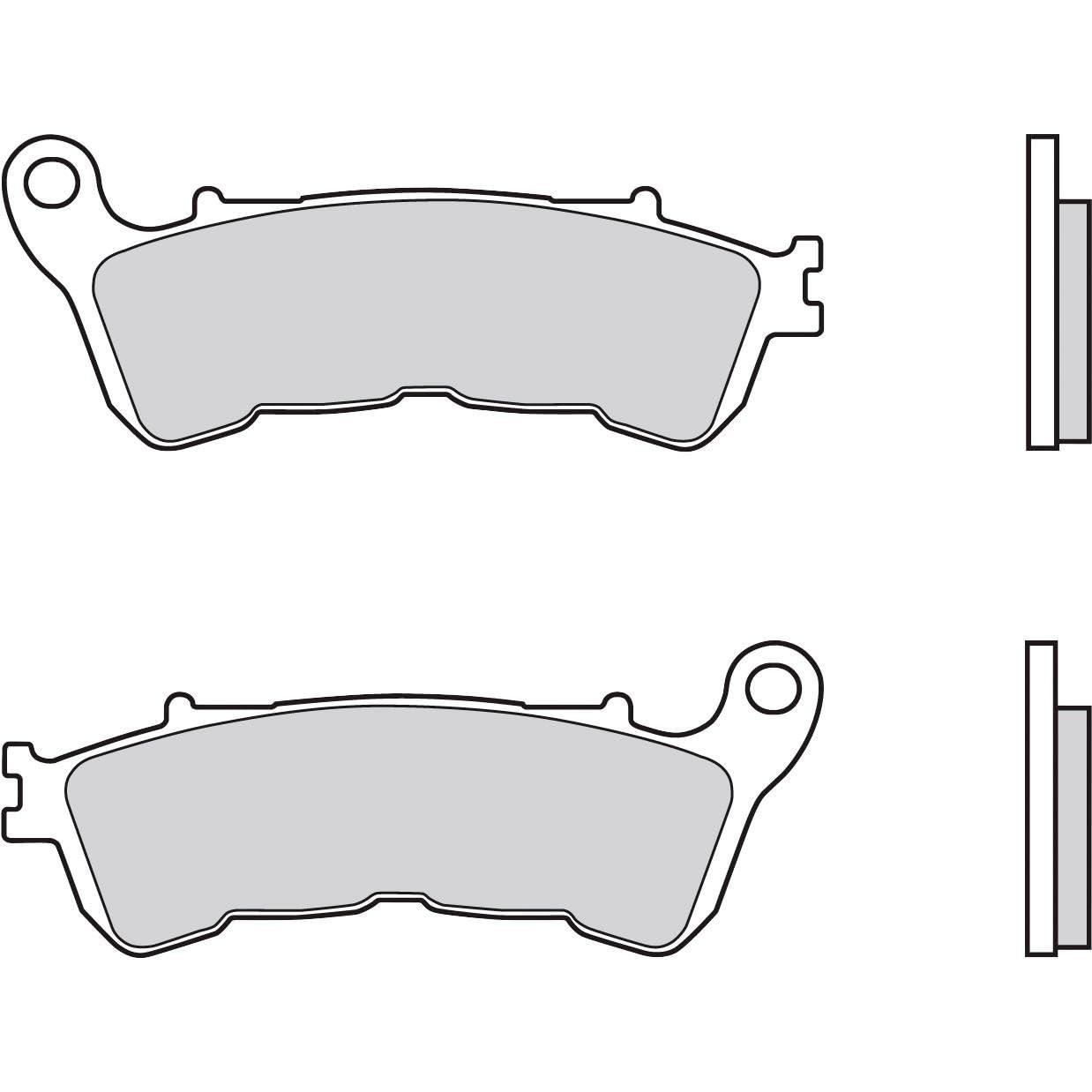 Brembo Bremsbeläge Sintermetall 07HO57.SA 117,6x44,9x8,8mm