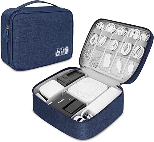 Vaoza-Gadget-Organizer-Case-Portable-Zippered-Pouch-for-All-Small-Gadgets-Hdd-Power-Bank-and-Adapters-USB-Cables-Navy-Blue